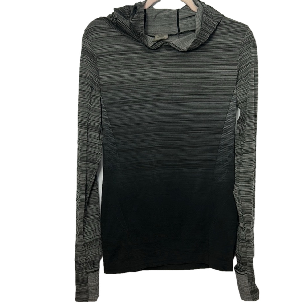 Climawear Gray Black Stripe Hoodie
